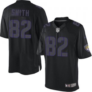 Hommes Nike Baltimore Ravens # 82 Torrey Smith élite noir incidence NFL Maillot Magasin