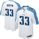 Youth Nike Tennessee Titans &33 Michael Griffin Elite White NFL Jersey