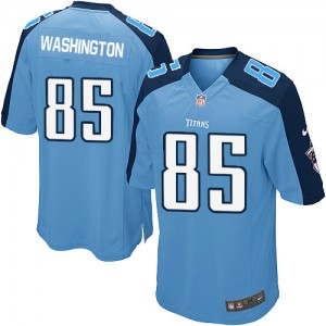 Jeunes Titans du Tennessee Nike # 85 Nate Washington Élite Light Bleu équipe couleur NFL Maillot Magasin