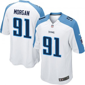 Jeunes Titans du Tennessee Nike # 91 Derrick Morgan Élite blanc NFL Maillot Magasin