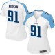 Women Nike Tennessee Titans &91 Derrick Morgan Elite White NFL Jersey