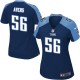 Women Nike Tennessee Titans &56 Akeem Ayers Elite Navy Blue Alternate NFL Jersey