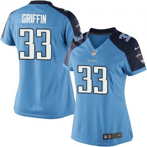 Femmes Nike Tennessee Titans # 33 Michael Griffin élite lumière bleu équipe NFL Maillot Magasin de couleur Femmes Nike Tennessee Titans # 33 Michael Griffin élite lumière bleu équipe NFL Maillot Magasin de couleur
