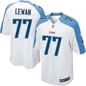 Jeunes Titans du Tennessee Nike # 77 Taylor Lewan Élite blanc NFL Maillot Magasin