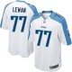 Youth Nike Tennessee Titans &77 Taylor Lewan Elite White NFL Jersey