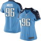 Women Nike Tennessee Titans &96 Al Woods Elite Light Blue Team Color NFL Jersey