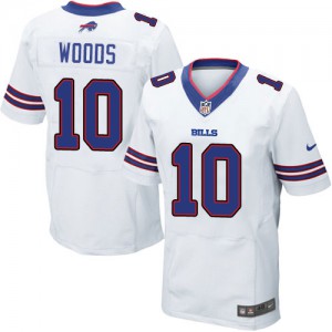 Hommes Nike Bills de Buffalo # 10 Robert Woods Élite blanc NFL Maillot Magasin