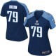 Women Nike Tennessee Titans &79 Marcus Dixon Elite Navy Blue Alternate NFL Jersey