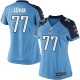 Women Nike Tennessee Titans &77 Taylor Lewan Elite Light Blue Team Color NFL Jersey