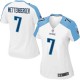 Women Nike Tennessee Titans &7 Zach Mettenberger Elite White NFL Jersey