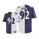 Men Nike Baltimore Ravens &92 Haloti Ngata Elite Team/Road Two Tone NFL Jersey