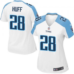 Femmes Nike Tennessee Titans # 28 Marqueston Huff Élite blanc NFL Maillot Magasin