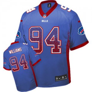 Hommes Nike Bills de Buffalo # 94 Mario Williams élite Royal Bleu Drift mode NFL Maillot Magasin
