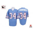 Mitchell And Ness Houston Oilers &34 Earl Campbell Light Blue Authentic Throwback NFL Jersey