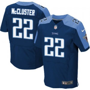 Hommes Nike Tennessee Titans # 22 Dexter McCluster Élite Navy bleu alternent NFL Maillot Magasin