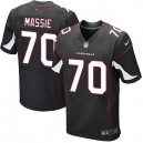 Men Nike Arizona Cardinals &70 Bobby Massie Elite Black Alternate NFL Jersey