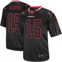 Men Nike Arizona Cardinals &15 Michael Floyd Elite Lights Out Black NFL Jersey