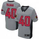 Men Nike Arizona Cardinals &40 Pat Tillman Elite Grey Shadow NFL Jersey