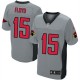 Men Nike Arizona Cardinals &15 Michael Floyd Elite Grey Shadow NFL Jersey