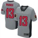 Men Nike Arizona Cardinals &13 Kurt Warner Elite Grey Shadow NFL Jersey