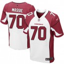 Men Nike Arizona Cardinals &70 Bobby Massie Elite White NFL Jersey