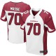 Men Nike Arizona Cardinals &70 Bobby Massie Elite White NFL Jersey