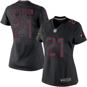 Femmes Nike Arizona Cardinals # 21 Patrick Peterson élite noir incidence NFL Maillot Magasin