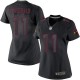 Femmes Nike Arizona Cardinals # 11 Larry Fitzgerald élite noir incidence NFL Maillot Magasin