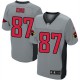 Men Nike Arizona Cardinals &87 Jeff King Elite Grey Shadow NFL Jersey