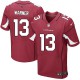 Men Nike Arizona Cardinals &13 Kurt Warner Elite Red Team Color NFL Jersey