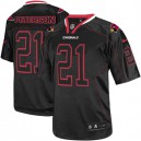 Men Nike Arizona Cardinals &21 Patrick Peterson Elite Lights Out Black NFL Jersey
