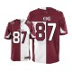 Men Nike Arizona Cardinals &87 Jeff King Elite Team/Road Two Tone NFL Jersey