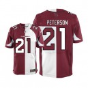 Men Nike Arizona Cardinals &21 Patrick Peterson Elite Team/Road Two Tone NFL Jersey