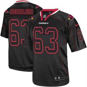 Hommes Nike Arizona Cardinals # 63 Lyle Sendlein Élite Lights Out noir NFL Maillot Magasin