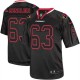 Men Nike Arizona Cardinals &63 Lyle Sendlein Elite Lights Out Black NFL Jersey
