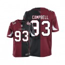 Men Nike Arizona Cardinals &93 Calais Campbell Elite Team/Alternate Two Tone NFL Jersey