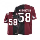 Men Nike Arizona Cardinals &58 Daryl Washington Elite Team/Alternate Two Tone NFL Jersey