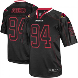 Hommes Nike Arizona Cardinals # 94 Sam Acho Élite Lights Out noir NFL Maillot Magasin