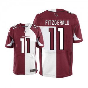 Hommes Nike Arizona Cardinals # 11 Larry Fitzgerald élite Team/route deux tonnes NFL Maillot Magasin