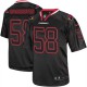 Men Nike Arizona Cardinals &58 Daryl Washington Elite Lights Out Black NFL Jersey
