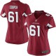 Women Nike Arizona Cardinals &61 Jonathan Cooper Elite Red Team Color NFL Jersey