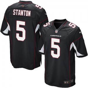 Jeunesse Nike Cardinals de l'Arizona # 5 Drew Stanton Élite noire remplaçant NFL Maillot Magasin
