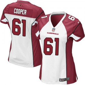 Femmes Nike Arizona Cardinals # 61 Jonathan Cooper Élite blanc NFL Maillot Magasin
