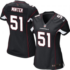 Femmes Nike Cardinals de l'Arizona # 51 Kevin Minter Élite noire remplaçant NFL Maillot Magasin