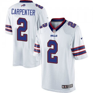 Bills de Buffalo jeunes Nike # 2 Dan Carpenter Élite blanc NFL Maillot Magasin