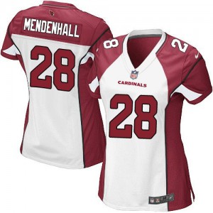 Femmes Nike Arizona Cardinals # 28 Rashard Mendenhall Élite blanc NFL Maillot Magasin