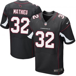 Hommes Nike Cardinals de l'Arizona # 32 Tyrann Mathieu Élite noire remplaçant NFL Maillot Magasin