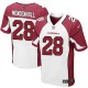 Men Nike Arizona Cardinals &28 Rashard Mendenhall Elite White NFL Jersey