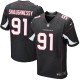 Men Nike Arizona Cardinals &91 Matt Shaughnessy Elite Black Alternate NFL Jersey
