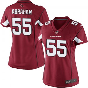 Femmes Nike Cardinals de l'Arizona # 55 John Abraham Élite rouge couleur NFL maillot de Team